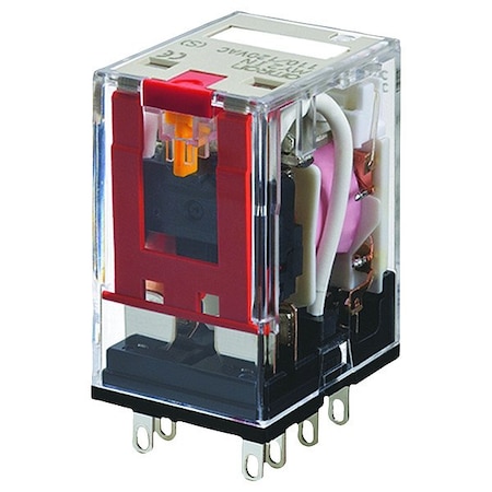 Omron Socket, General Purpose Relay, Square, 1 A, 14 Pins, Plug-in MYQ4Z DC24
