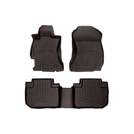 Weathertech Cocoa, Front and Rear FloorLiner HP 47531-1-2IM