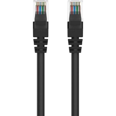 Belkin 4FT CAT5E SNAGLESS PATCH CABLE, UTP, BLACK PVC JACKET, 24AWG, T568B, 50 MICRON, A3L791-04-BLK-S