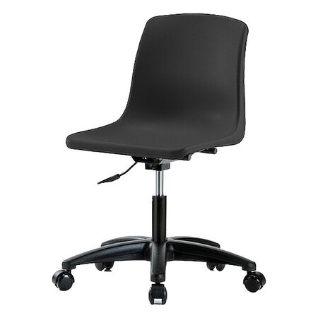 Blue Ridge Ergonomics Black Polypropylene Shell Chair SDHCH-RG-NBC-BLK