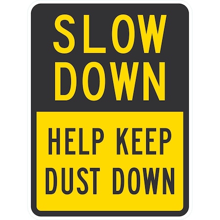 Lyle Slow Down Help Keep Dust Down, 18x24, Engineer Grade, Yellow G-10252-EG_18x24