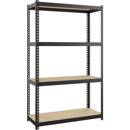 Lorell Narrow Steel Shelving 48" Height x 30" Width x 12" Depth 66963