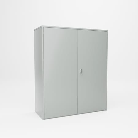 Pucel Wardrobe Locker with 3 Drawers, 60 in W x 72 in H x 24 in D, Gray WSC-6072-24-3D