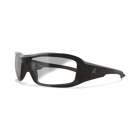 Edge Eyewear Brazeau, Safety Glasses, Photochromic, Vapor Shield, Smoke Lens, Black Frame, Full-Frame, Polarized XB11PCVS