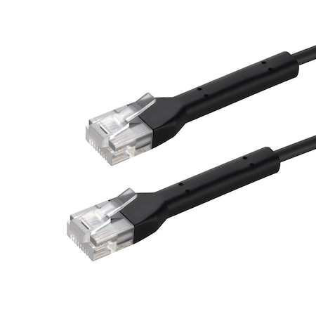 Monoprice Cat6A Ethernet Patch Cable - Bendable, UTP, 28AWG, 3ft, Black 48463