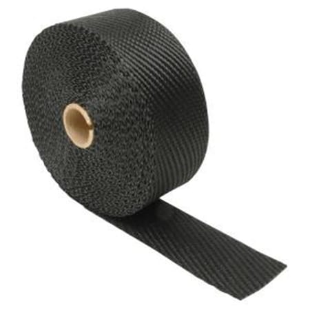 Geared2Golf 10005 2 in. x 15 ft. Titanium Exhaust Heat Wrap - Black GE353980