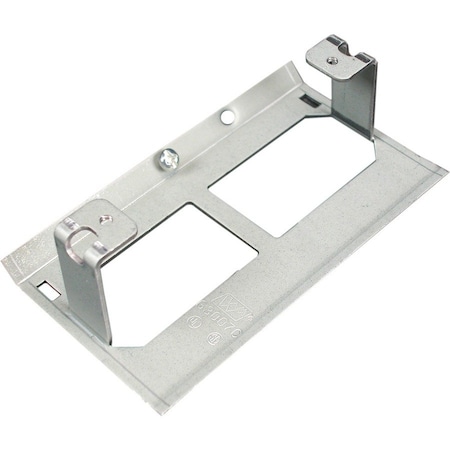 Legrand Raceway Device Bracket, 3000 Series, 1 Channel, 2.75 in W, 1.5 in H, 4.5 in L, Gray G3007C