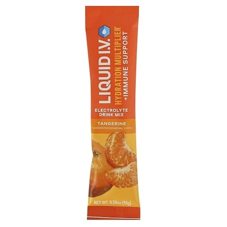 Liquid I.V. Tangerine Immune Support Hydration Multiplier Electrolyte Drink Mix, 0.56 Ounce, 96PK LVS-8008