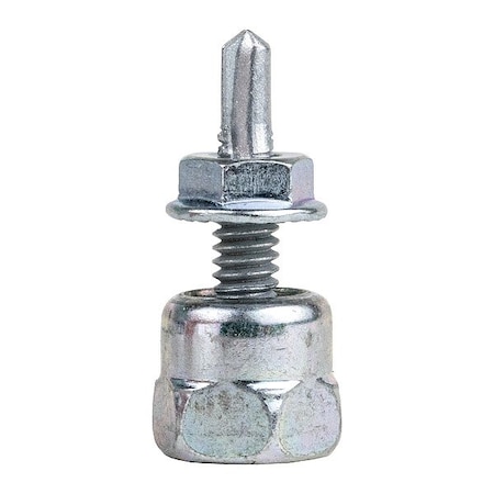 Sammys Vertical Rod Anchor, Steel, 1/4 in Size, 1 in L, Steel Zinc Plated, 25 PK 8024957