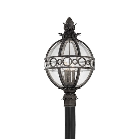 Troy Lighting Campanile 3 Light Post 13.75 In. French Iron P5006-FRN