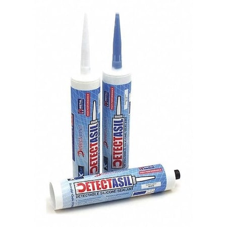 Detectamet Detectable Silicone RTV Sealant, 310mL, Tube, Blue, Silicone Base 820-P01