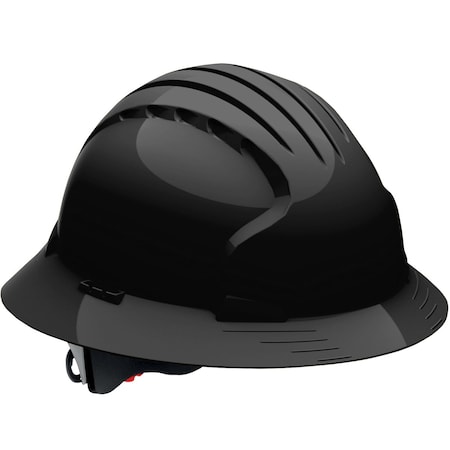 Jsp Full Brim Hard Hat with HDPE Shell, 6-Point Polyester Suspension and Wheel Ratchet Adjustment 280-EV6161-11