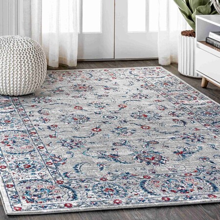 Jonathan Y Modern Persian Vintage Light Gray/Red 8 ft. x 10 ft. Area Rug MDP107A-8