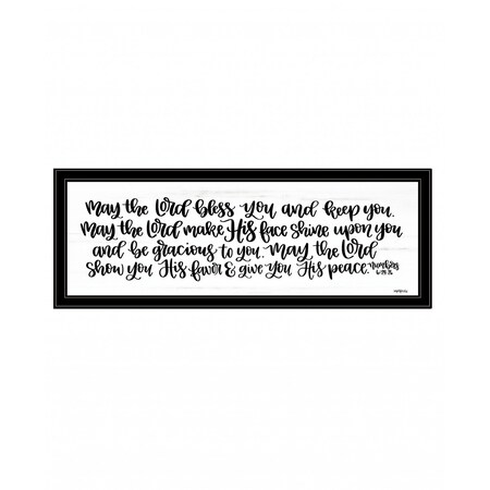 May the Lord Bless You and Keep You 2 Black Framed Print Wall Art