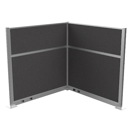 Versare Cubicle Kit, Charcoal Gray, 72 in H HPEKL-66-S-DGY
