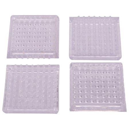Prosource Furniture Glide, Plastic, Clear, Clear, 1-13/16 x 1-13/16 x 5/8 in Dimensions FE-50890-PS