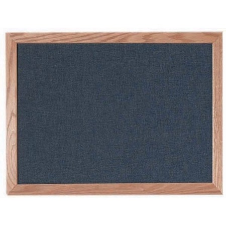 Aarco Designer Fabric Bulletin Board w/ an Oak Frame, Frame: Clear Lacquer, Board: Black 18''Hx24''W OF1824028
