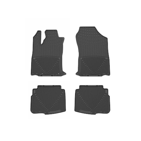 Weathertech Black, Front and Rear All Weather Floor Mats W667-W668