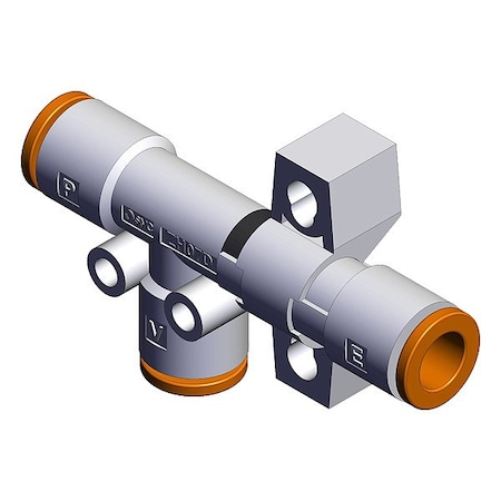 Smc Vacuum Ejector, Body Ported ZH07DSA-07-07-07