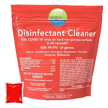 Aqua Chempacs Aqua ChemPacs(TM) Disinfectant Cleaner 9321131