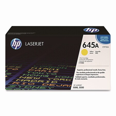 Hp Toner Cartridge, Yellow C9732A