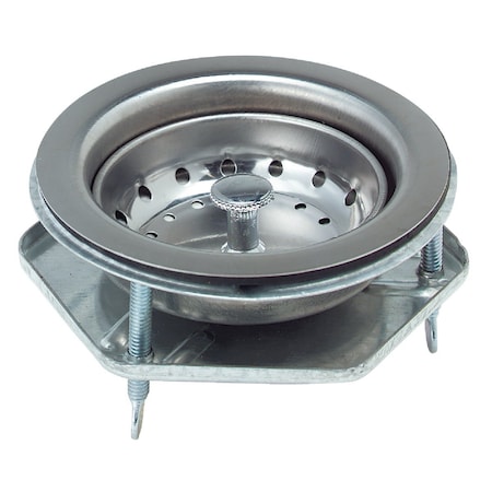 Keeney Mfg Stainless Steel Thumb Screw Style Basket Strainer Assembly 1441SS