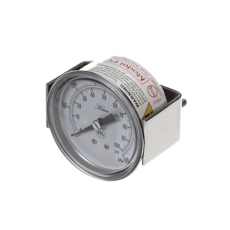 Jackson Pressure Gauge, 0-100 PSI, 2in, Back Mount 6680-004-19-78