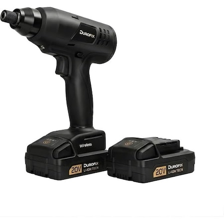 Durofix 20V 1/4in Hex Digital Torque Screwdriver Kit 20V 3-18 Nm, Programmable Smart Assembly Tool RV2056-WR18-BP2