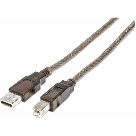 Manhattan Hi-Speed A Male/B Male USB Active Cable, 36' 510424