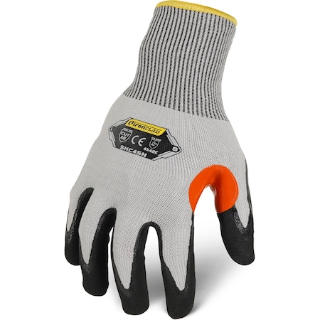 Ironclad Performance Wear Knit Work Glove, Cut Level A5 , Nitrile , Sandy , M 1 PR SKC4SN-03-M
