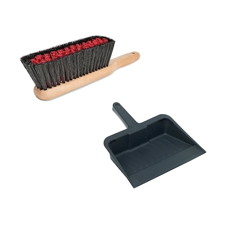 Harper Counter Brush and 12 in. Dust Pan Set, Stiff Bristle, Synthetic 10000-07781