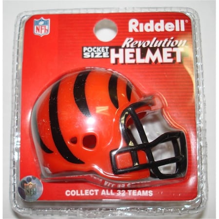 Creative Sports Cincinnati Bengals Riddell Revolution Pocket Pro Football Helmet RPR-BENGALS