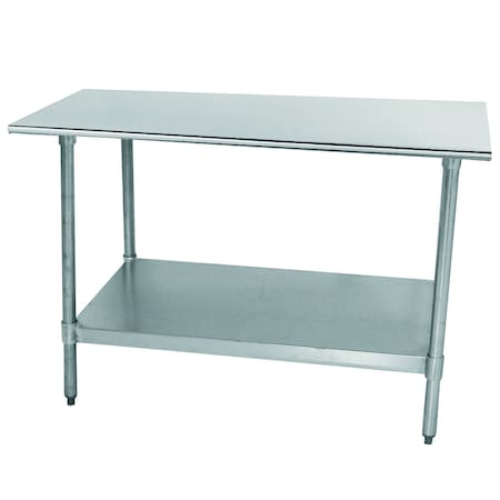Advance Tabco Special Value Work Table 84 in.W x 30 in.D 18 gauge 430 stainless steel top TT-307-X