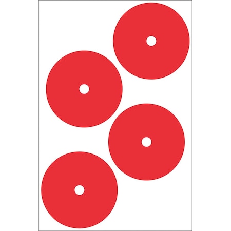 Accuform GAUGE MARKING DECALS 4 in COLOR RED GML105RD