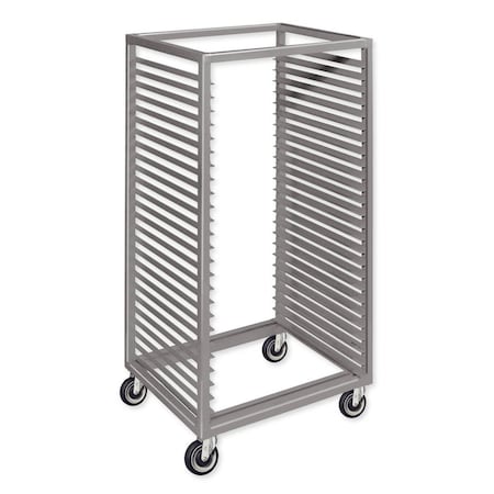 Pucel Pan & Tray Truck, 30 in W x 30 in D x 66 in H, 2 in Slide Space, 28 Tray Capacity, Gray PTT-3030-2