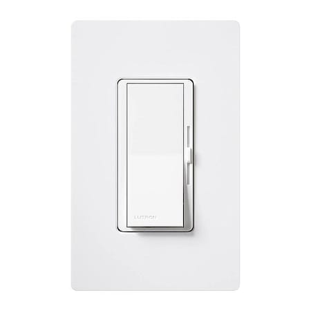 Lutron Lighting Dimmer, Slide, 1-Pole/3-Way DVCL-153P-WH