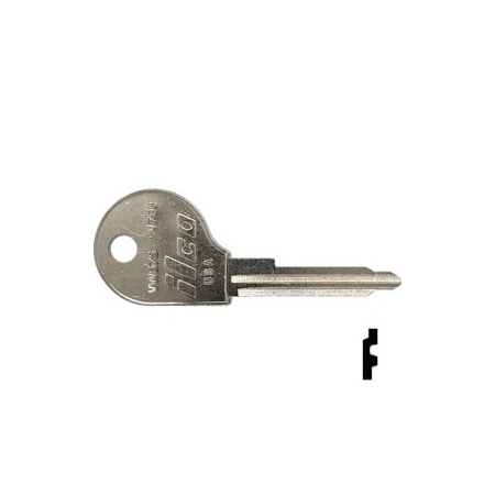 Ilco Unican Volkswagen Key Blank V78G, 10PK VW67S