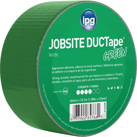 Intertape DUCTape 1.88'' x 20 Yd. General Purpose Duct Tape Green 6720GRN