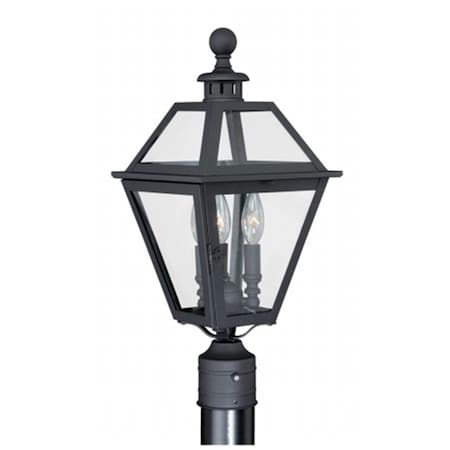 Perfecttwinkle Nottingham 9 in. Outdoor Post Light  Textured Black PE3274530