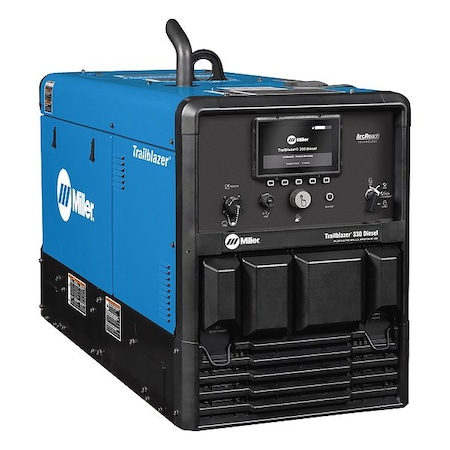 Miller Electric Diesel Engine-Driven Welder, Trailblazer(R) Series, Glow Plug Start, 12,000 W Peak 907849004