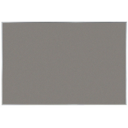Aarco VIC Cork Bulletin Board w/ a Clear Satin Anodized Al Frame, Mushroom Medley 48''Hx72''W DW4872208
