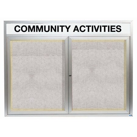 Aarco Header, ClearSatinAnodizedFinish, 36''Hx48''W ODCC3648RHI