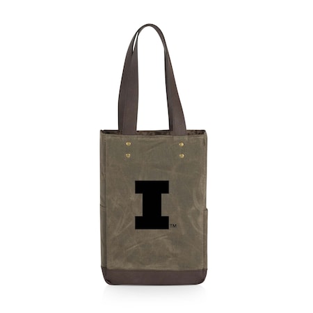 Picnic Time Family Of Brands NCAA Illinois Fighting Illini 2 Bottle Insulated Wine Bag 536-02-140-214-0