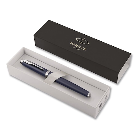 Parker IM Premium Rollerball Pen, Gift Box, Stick, Fine 0.7 mm, Black Ink, Black/Chrome Barrel 1931661