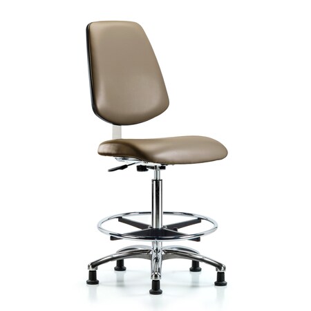 Blue Ridge Ergonomics Vinyl Clean Room Chair BR-CLR-VHBCH-MB-CR-CF-RG-8809