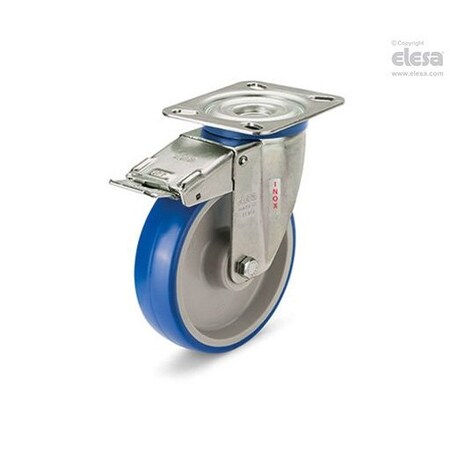 Elesa 448121 Castors stainless steel bracket Injected polyurethane coating plate bracket 448121