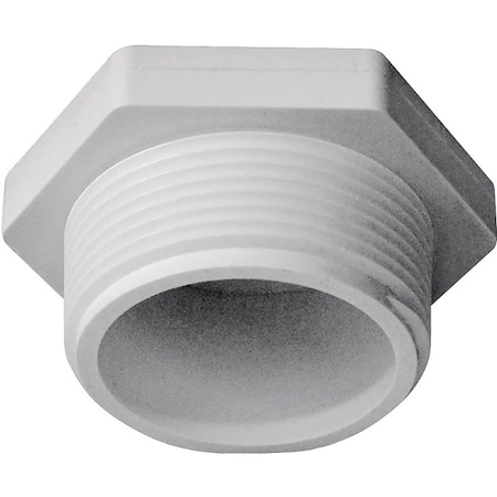 Ipex 1 1/2IN PVC SCH40 PLUG MPTWHITE XIRTEC140 450015