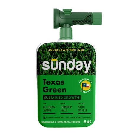 Sunday Texas Green All-Purpose Lawn Fertilizer For All Grasses 5000 sq ft RF4032