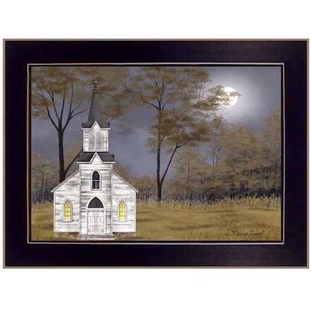 Homeroots Evening Prayer Black Framed Print Wall Art 415245