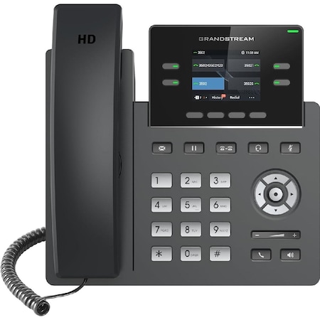 Grandstream Carrier-Grade IP Phone 2 SIP A Carrier-Grade Accounts NO POE SUPPORT WIRELESS PSU included GRP2612